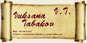 Vuksana Tabakov vizit kartica